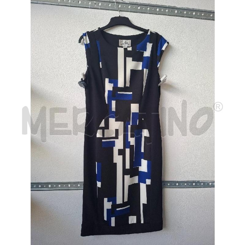 VESTITO DONNA NERO BIANCO BLU JOSEPH RIBKOFF | Mercatino dell'Usato Albenga 1