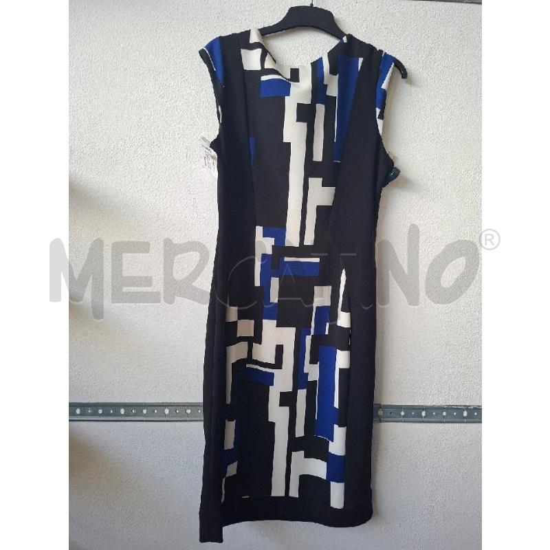 VESTITO DONNA NERO BIANCO BLU JOSEPH RIBKOFF | Mercatino dell'Usato Albenga 2