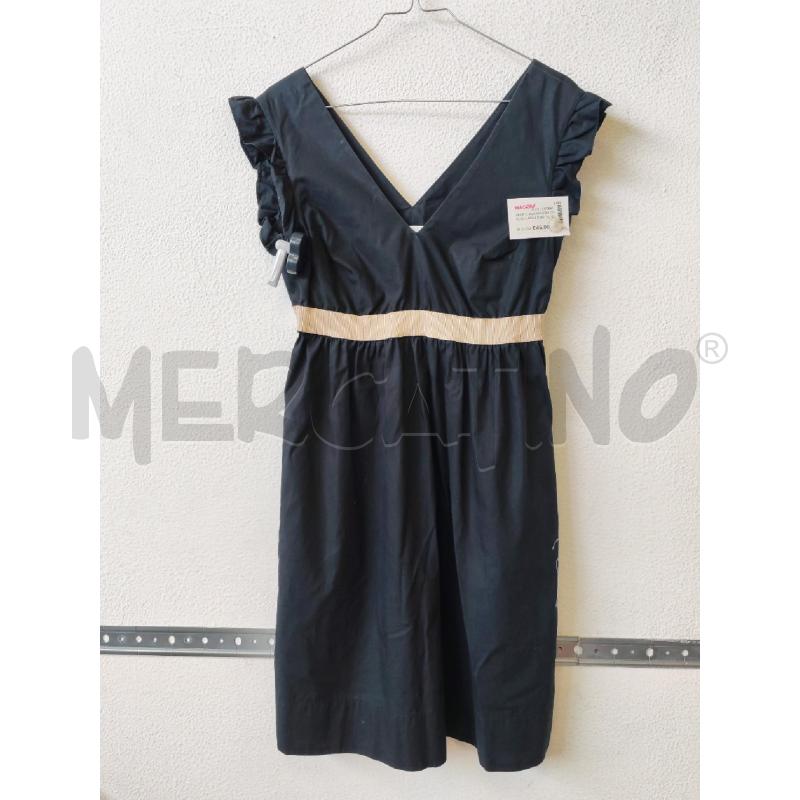 VESTITO DONNA NERO CORONE FASCIA BEIGE BARBA  | Mercatino dell'Usato Albenga 1