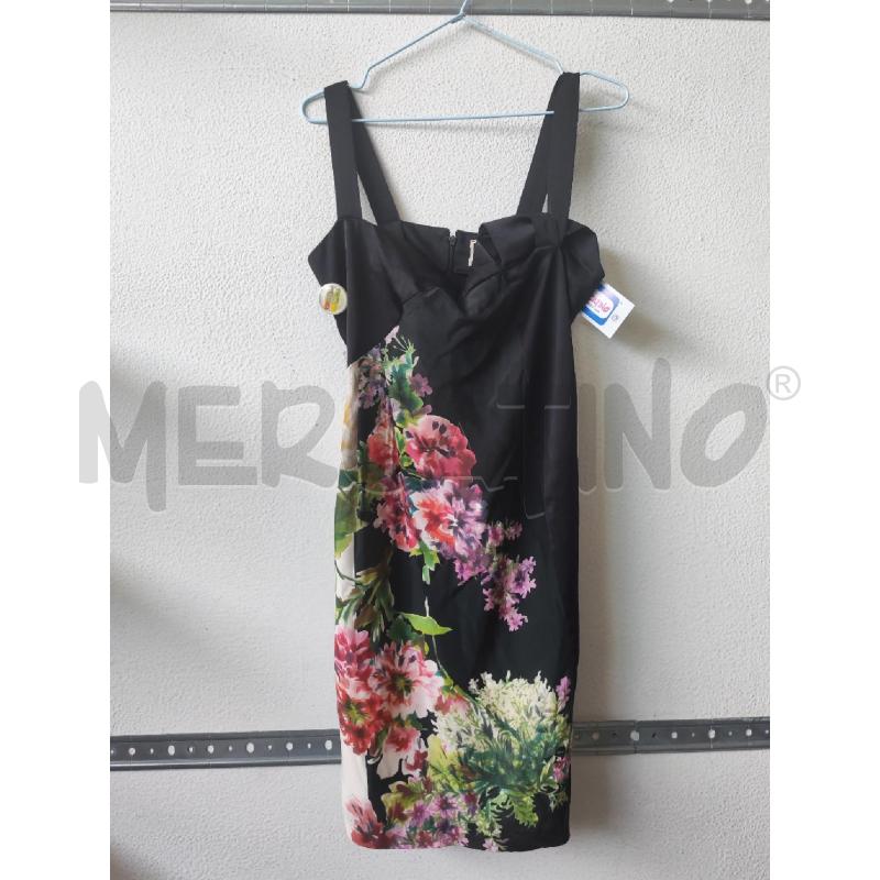 VESTITO DONNA NERO FIORI FANTASIA ISOLA MARRAS | Mercatino dell'Usato Albenga 1