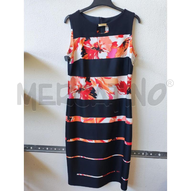 VESTITO DONNA NERO FIORI JOSEPH RIBKOFF | Mercatino dell'Usato Albenga 1