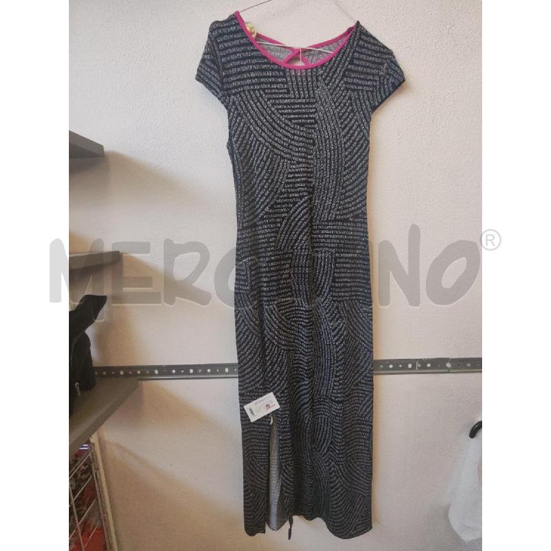 VESTITO DONNA NERO LUNGO LOGHI PATRIZIA PEPE | Mercatino dell'Usato Albenga 1