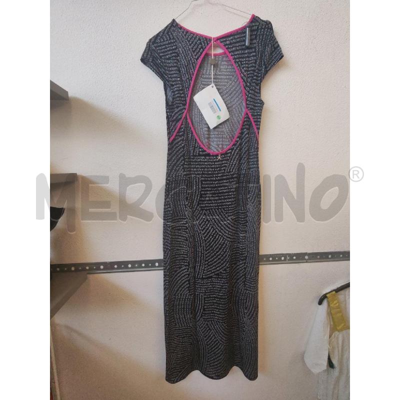 VESTITO DONNA NERO LUNGO LOGHI PATRIZIA PEPE | Mercatino dell'Usato Albenga 2