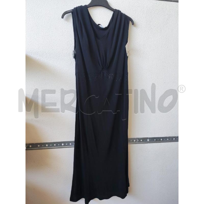 VESTITO DONNA NERO LUNGO STRASS ELENA MIRO  | Mercatino dell'Usato Albenga 1