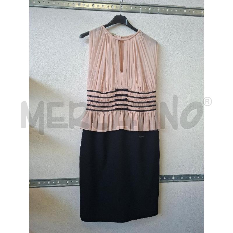 VESTITO DONNA NERO ROSA FIOCCHI LUISA SPAGNOLI SETA | Mercatino dell'Usato Albenga 1