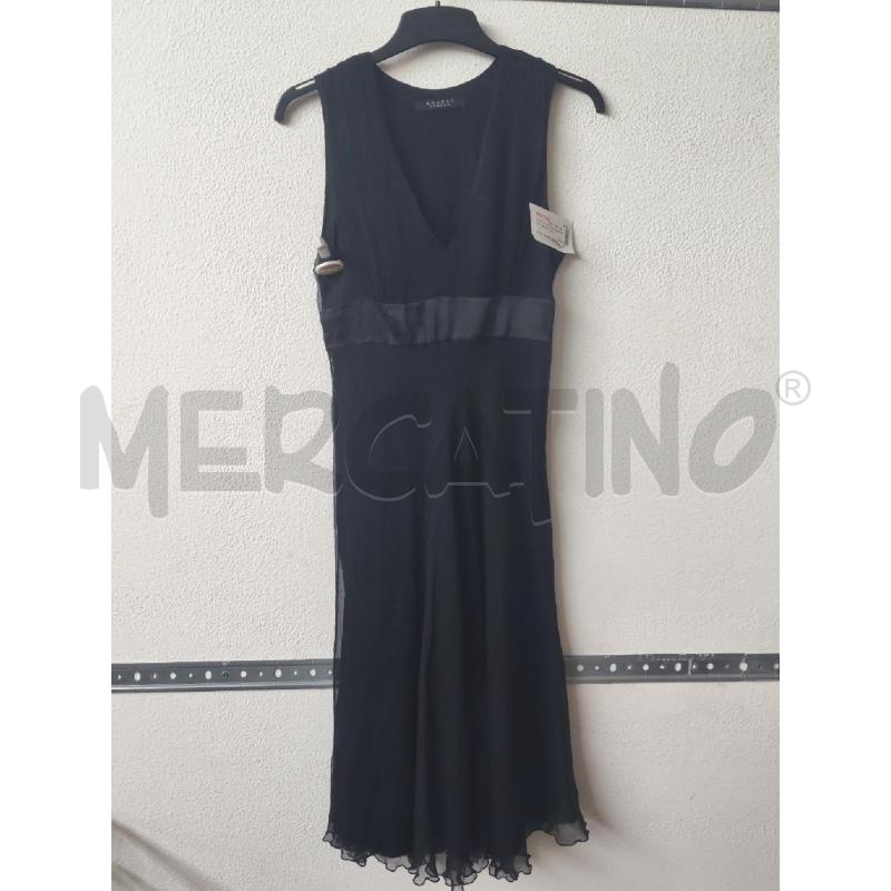 VESTITO DONNA NERO SETA NOUGAT  | Mercatino dell'Usato Albenga 1