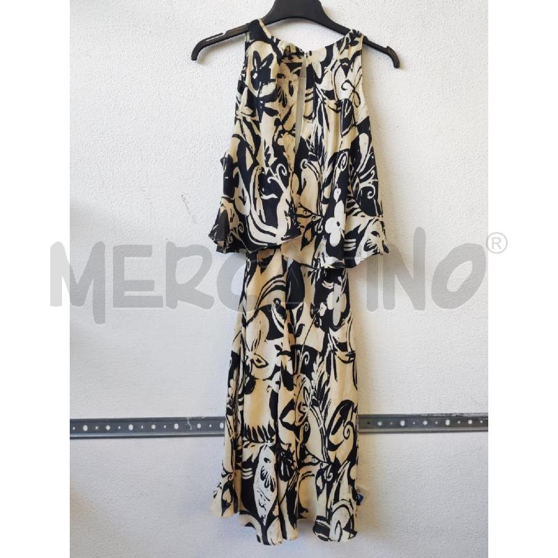 VESTITO DONNA POLO RALPH LAUREN FANTASIA BEIGE NERO  | Mercatino dell'Usato Albenga 2