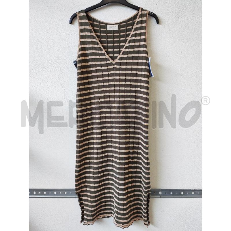 VESTITO DONNA RIGHE VERDE FALCONERI  | Mercatino dell'Usato Albenga 1
