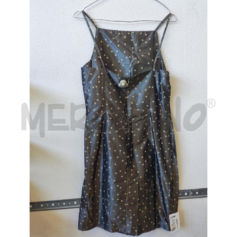 VESTITO DONNA SETA FABRIZIO LENZI GRIGIO POIS  | Mercatino dell'Usato Albenga 2