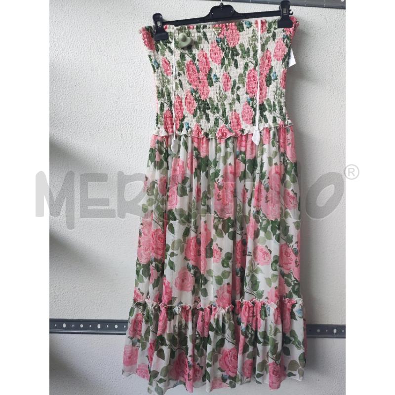 VESTITO DONNA TWINSET FANTASIA FIORI ROSA  | Mercatino dell'Usato Albenga 2