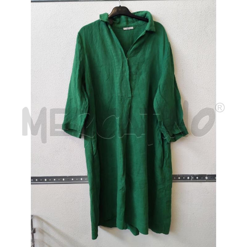 VESTITO DONNA VERDE LINO ELENA MIRO  | Mercatino dell'Usato Albenga 1