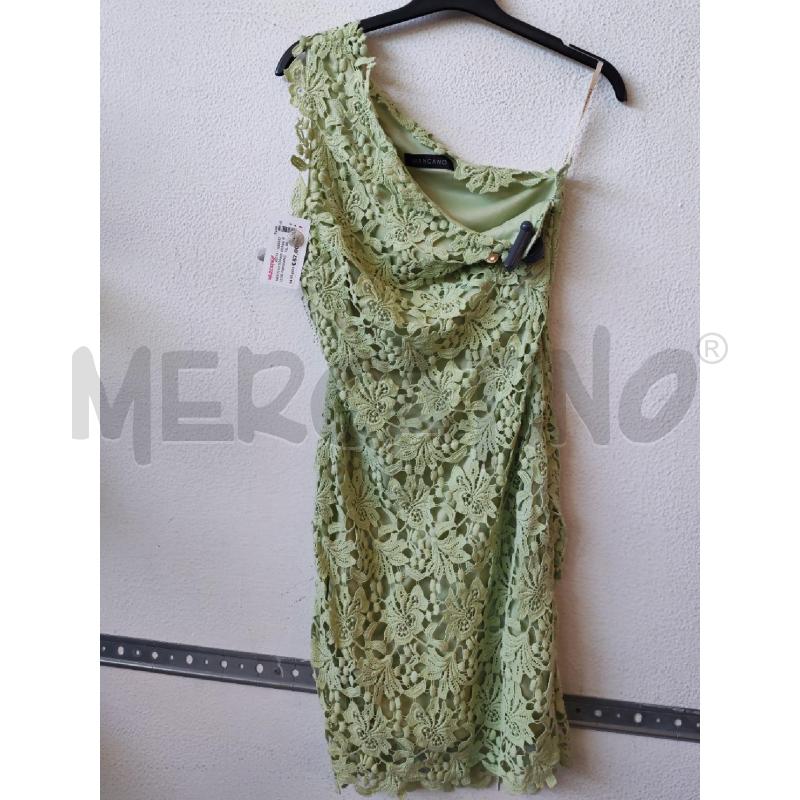 VESTITO DONNA VERDE PIZZO MENGANO  | Mercatino dell'Usato Albenga 1