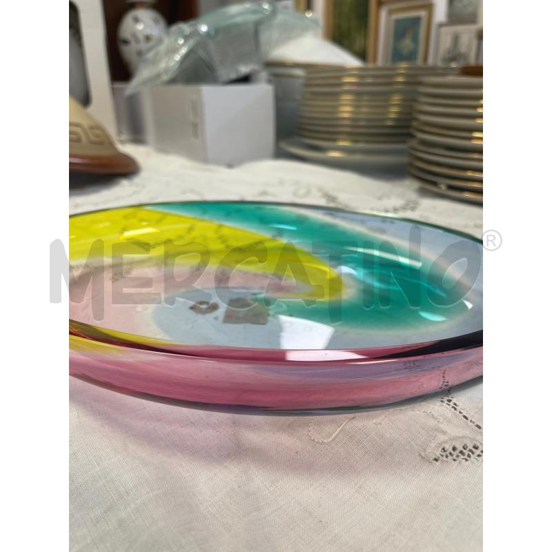 CENTROTAVOLA VETRO B. JOHANSSON PER SALVIATI MURANO  | Mercatino dell'Usato Cosseria 3