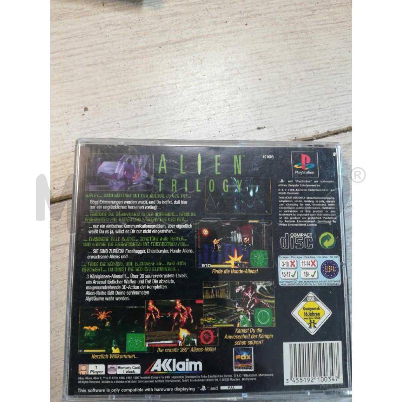 GIOCO PS1 ALIEN TRILOGY | Mercatino dell'Usato Cosseria 2