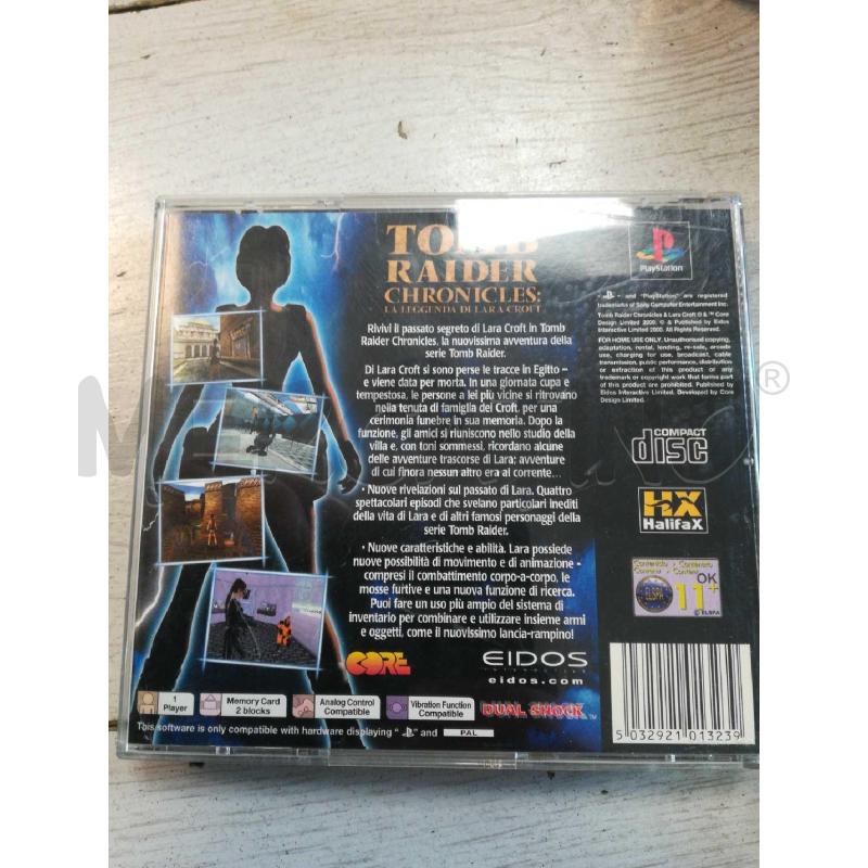 GIOCO PS1 TOMB RAIDER CHRONICLES | Mercatino dell'Usato Cosseria 3