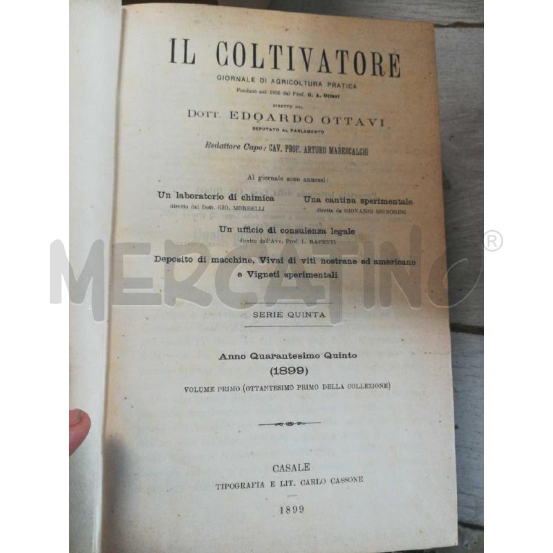 IL COLTIVATORE VOL 8 1898 1899 1900 1901 | Mercatino dell'Usato Cosseria 4