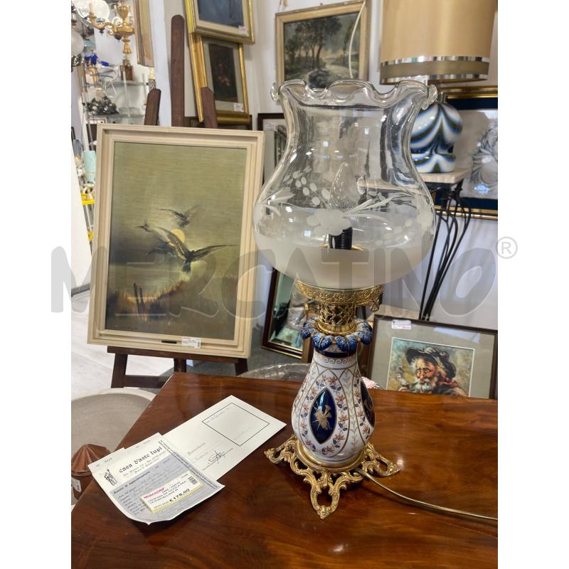 LAMPADA DA TAVOLA REALE PORCELLANA DI FRANCIA  | Mercatino dell'Usato Cosseria 1