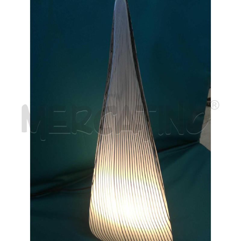 LAMPADA DA TAVOLO VETRO DI MURANO TRIGON ANNI '80 STILE MEMPHIS  | Mercatino dell'Usato Cosseria 4