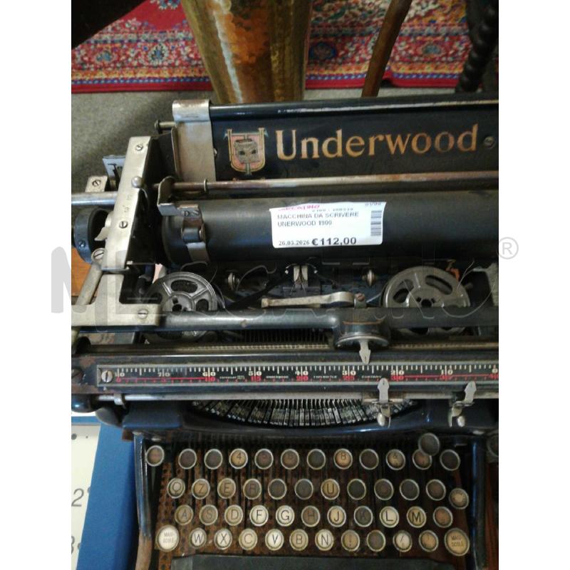 MACCHINA DA SCRIVERE UNERWOOD 1900 | Mercatino dell'Usato Cosseria 2