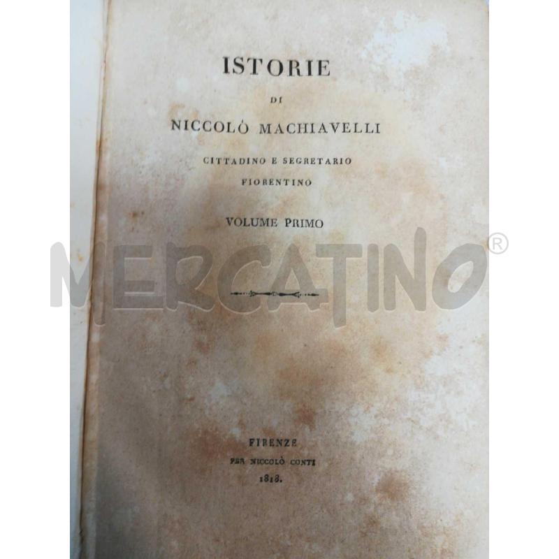 OPERA MACCHIAVELLI 1/10 1818 1821 | Mercatino dell'Usato Cosseria 1