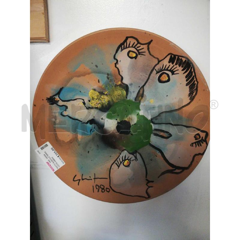 PIATTO ALBISOLA TERRACOTTA GHERSI  | Mercatino dell'Usato Cosseria 1