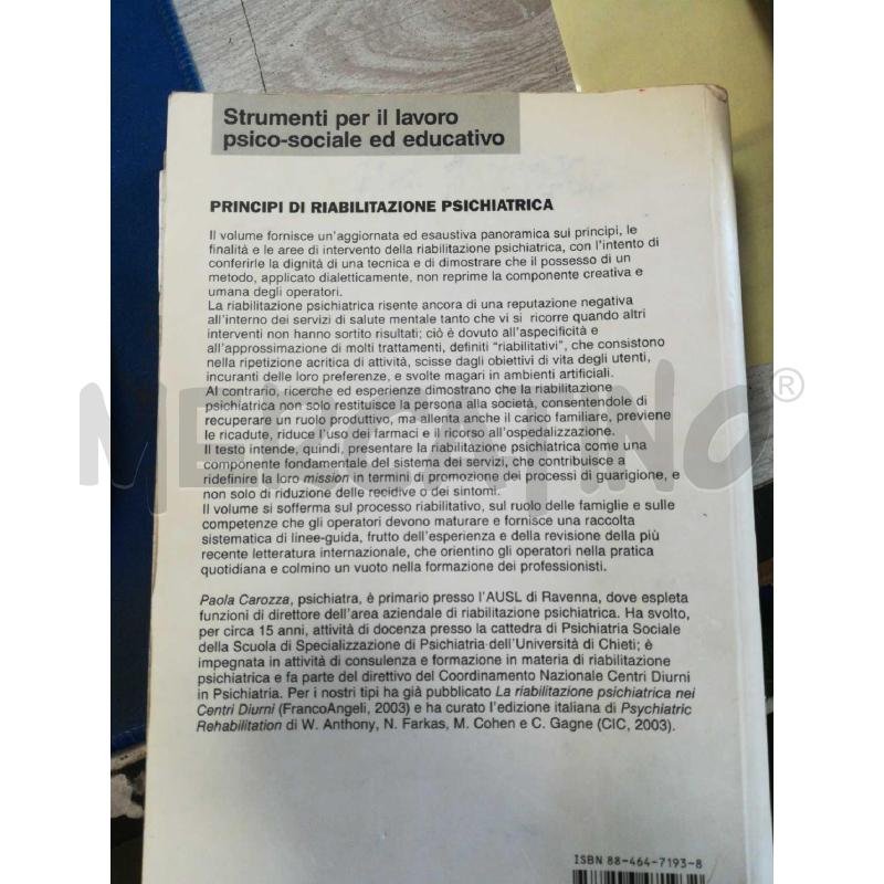 PRINCIPI DI RIABILITAZIONE PSICHIATRICA CAROZZA | Mercatino dell'Usato Cosseria 2