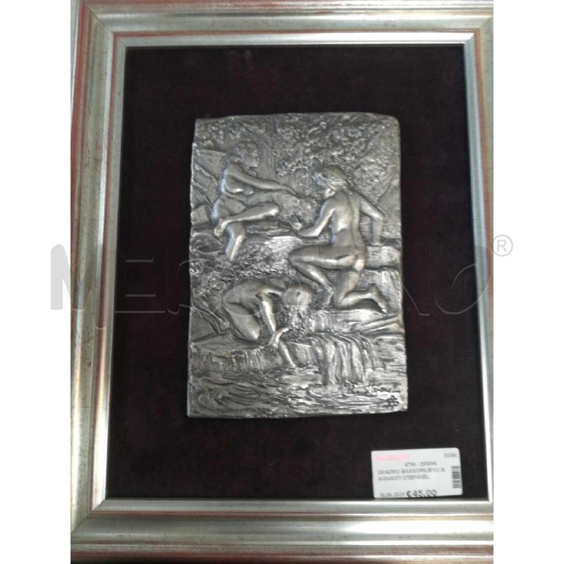 QUADRO BASSORILIEVO BAGNANTI STEFANELLI  | Mercatino dell'Usato Cosseria 3