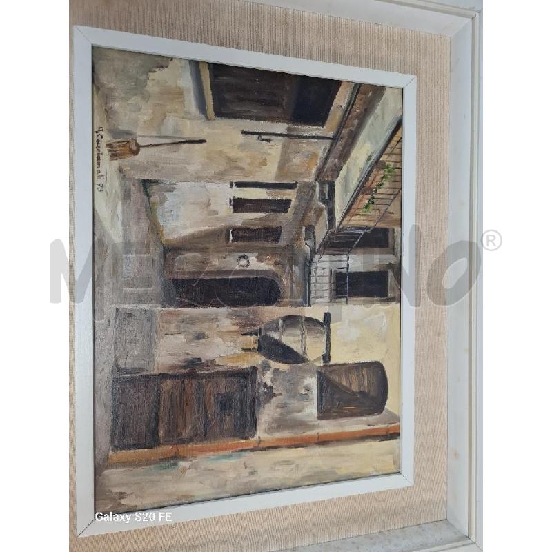 QUADRO BORGATA FIRMA CACCIAMALI ASCANIO | Mercatino dell'Usato Cosseria 1