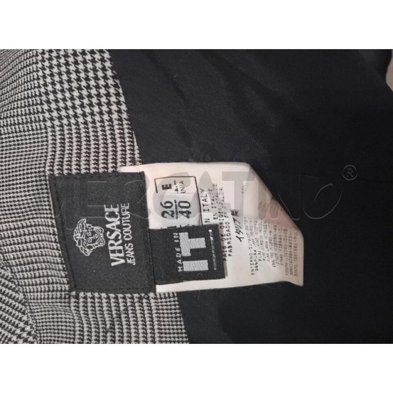 ABITO DONNA VERSACE JEANS COUTURE GRIGIO QUADRETTI | Mercatino dell'Usato Manduria 5