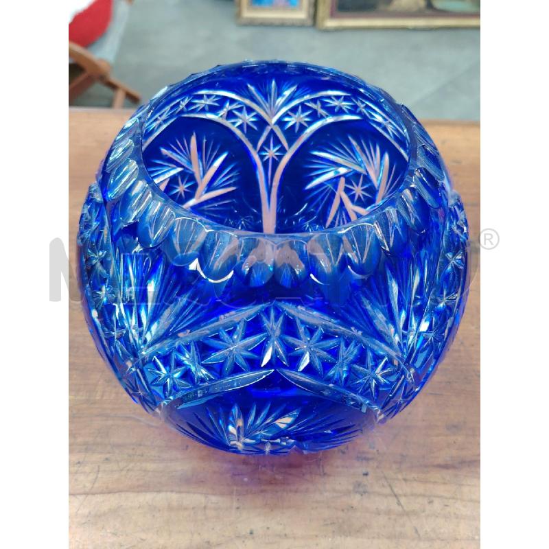 AMPOLLA CRISTALLO BOHEMIA INT BLU | Mercatino dell'Usato Manduria 2