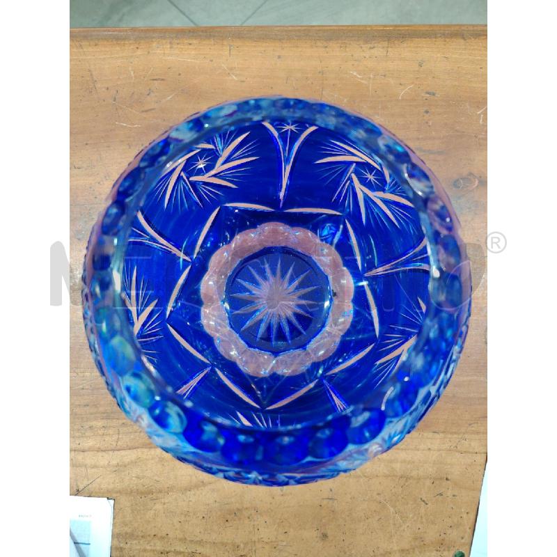 AMPOLLA CRISTALLO BOHEMIA INT BLU | Mercatino dell'Usato Manduria 4