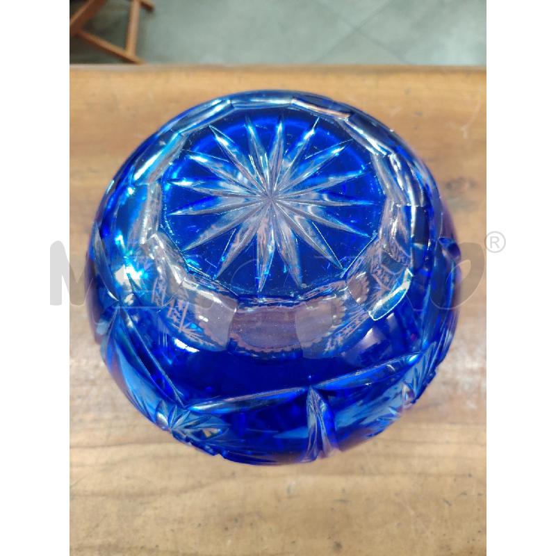 AMPOLLA CRISTALLO BOHEMIA INT BLU | Mercatino dell'Usato Manduria 5