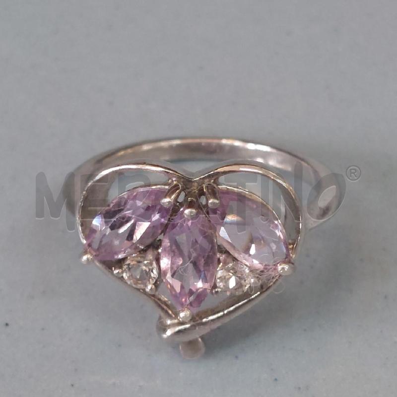 ANELLO DONNA 3 CHICCHI AMETISTA ARG CRISTALLI | Mercatino dell'Usato Manduria 1