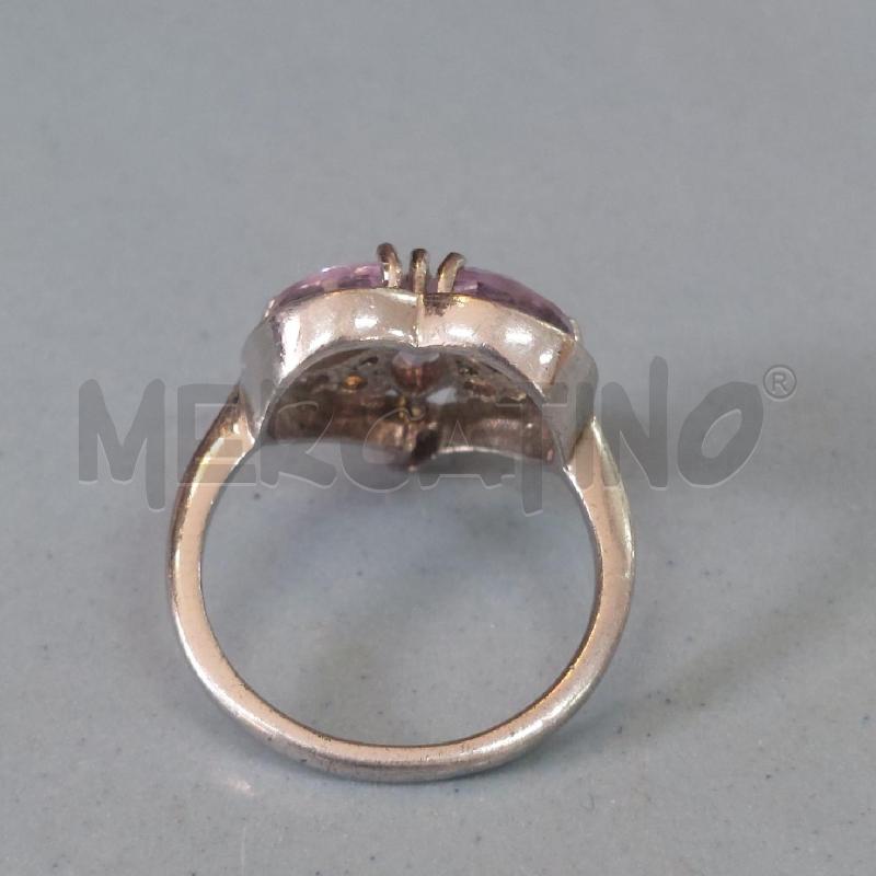 ANELLO DONNA 3 CHICCHI AMETISTA ARG CRISTALLI | Mercatino dell'Usato Manduria 3