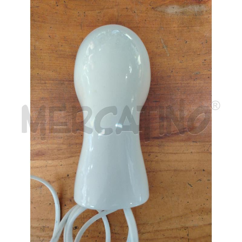 APPLIQUE DA PARETE STILE BAUHAUS PORCELLANA BIANCA ADATTATA A LAMPADA DA COMODINO | Mercatino dell'Usato Manduria 4