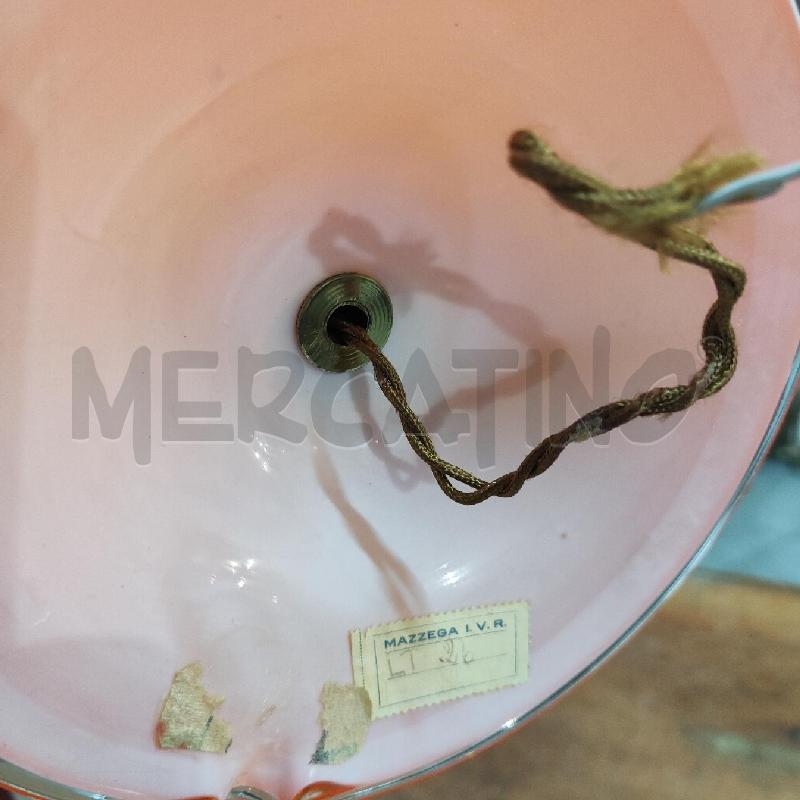 BASE LAMPADA VETRO INCAMICIATO MAZZEGA ARANCIONE ORO  | Mercatino dell'Usato Manduria 5