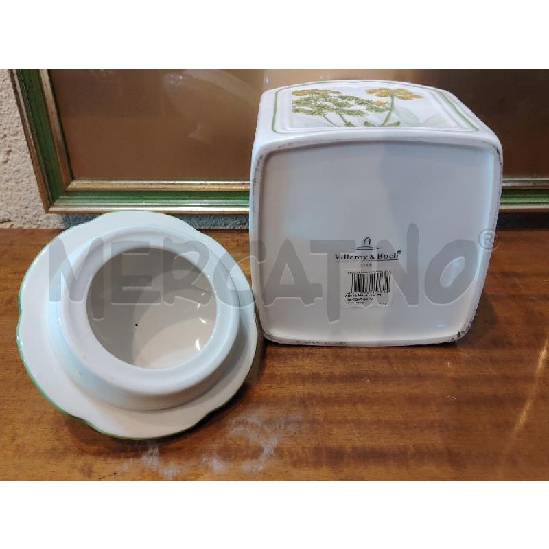 BISCOTTIERA VILLEROY & BOCH BORDINI VERDI FIORI GIALLI  | Mercatino dell'Usato Manduria 5