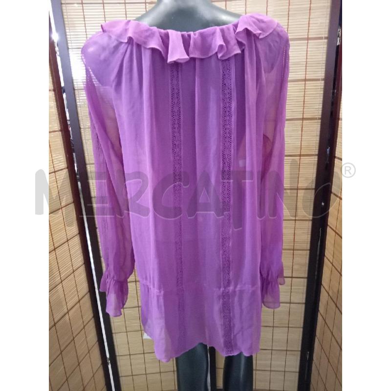 BLUSA DONNA PHILOSOPHY BY ALBERTA FERRETTI SETA LILLA  | Mercatino dell'Usato Manduria 3