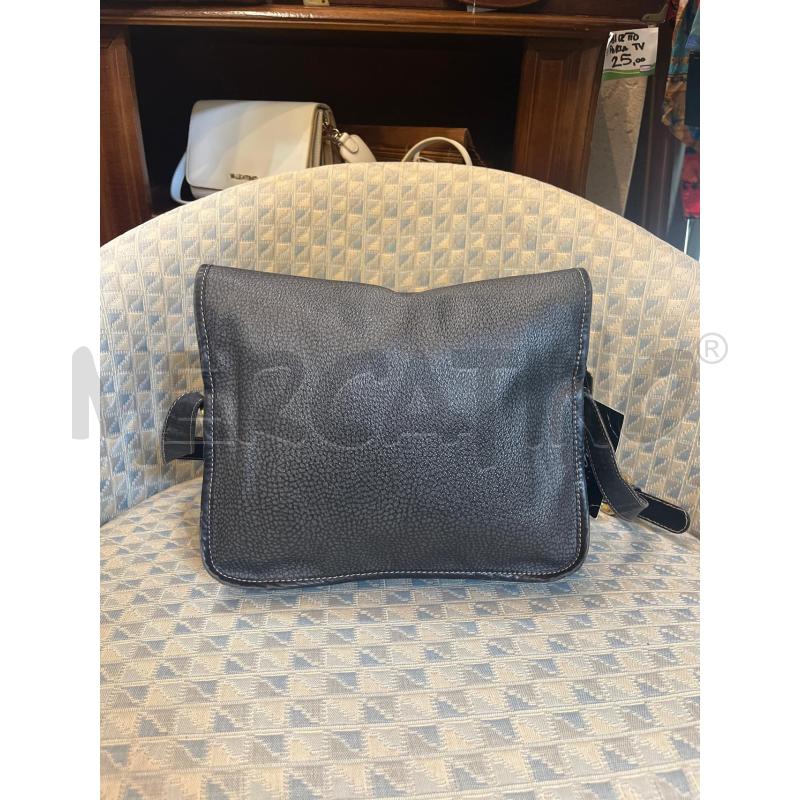 BORSA DONNA BORBONESE PELLE REDWALL MACULATA NERA GRIGIA | Mercatino dell'Usato Manduria 2