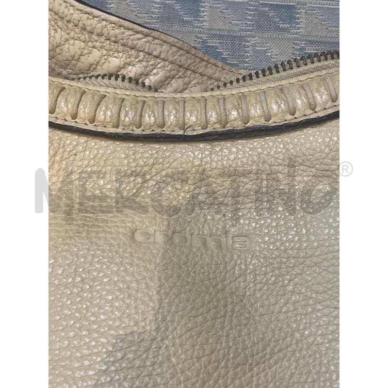 BORSA DONNA CROMIA BEIGE  PLACCHETTE TRIANGOLARI | Mercatino dell'Usato Manduria 4