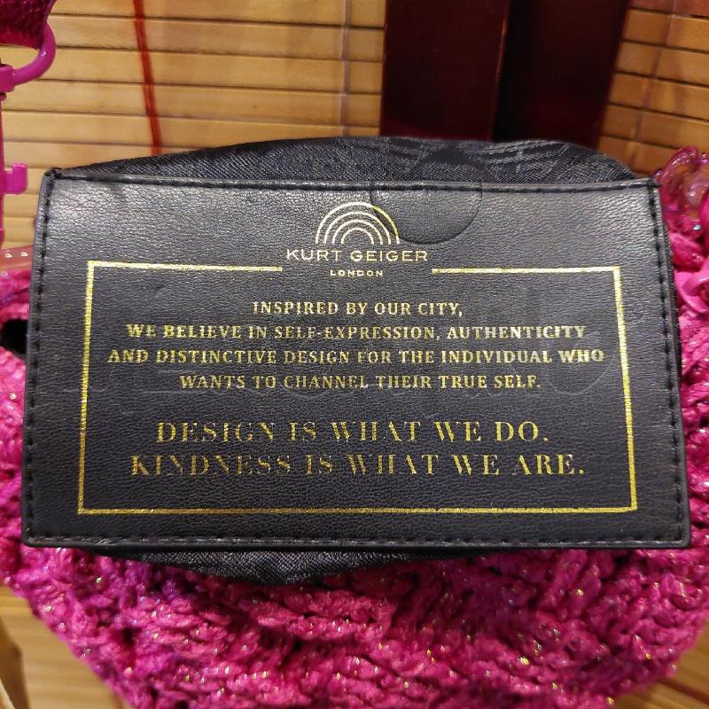 BORSA DONNA KURT GEIGER LONDON FUCSIA LUREX ARGENTATO  | Mercatino dell'Usato Manduria 4