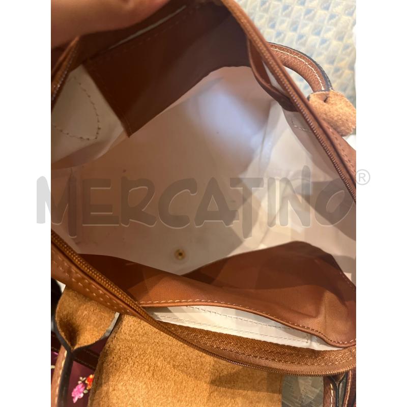BORSA DONNA LONGCHAMP PARIS MARRONE  | Mercatino dell'Usato Manduria 3