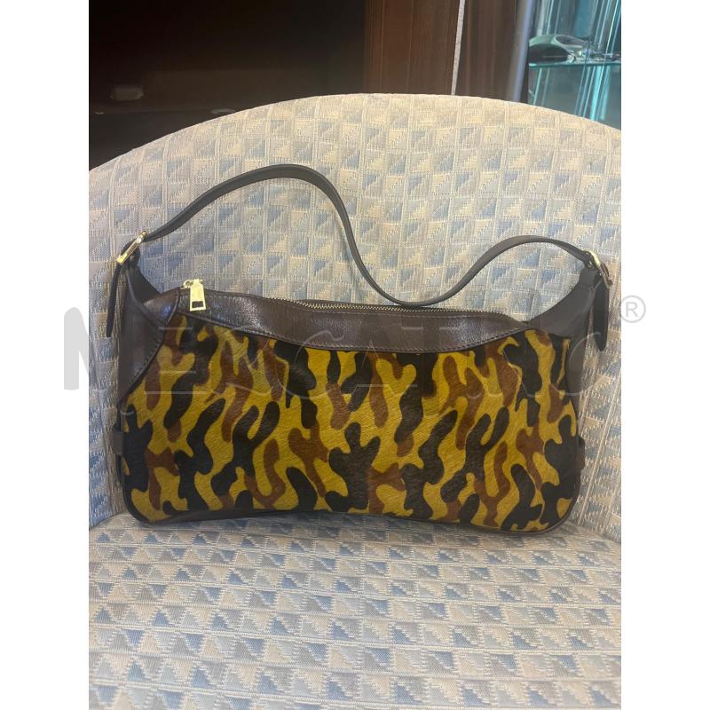 BORSA DONNA PELLE MARRONE CAVALLINO CAMOUFLAGE | Mercatino dell'Usato Manduria 1