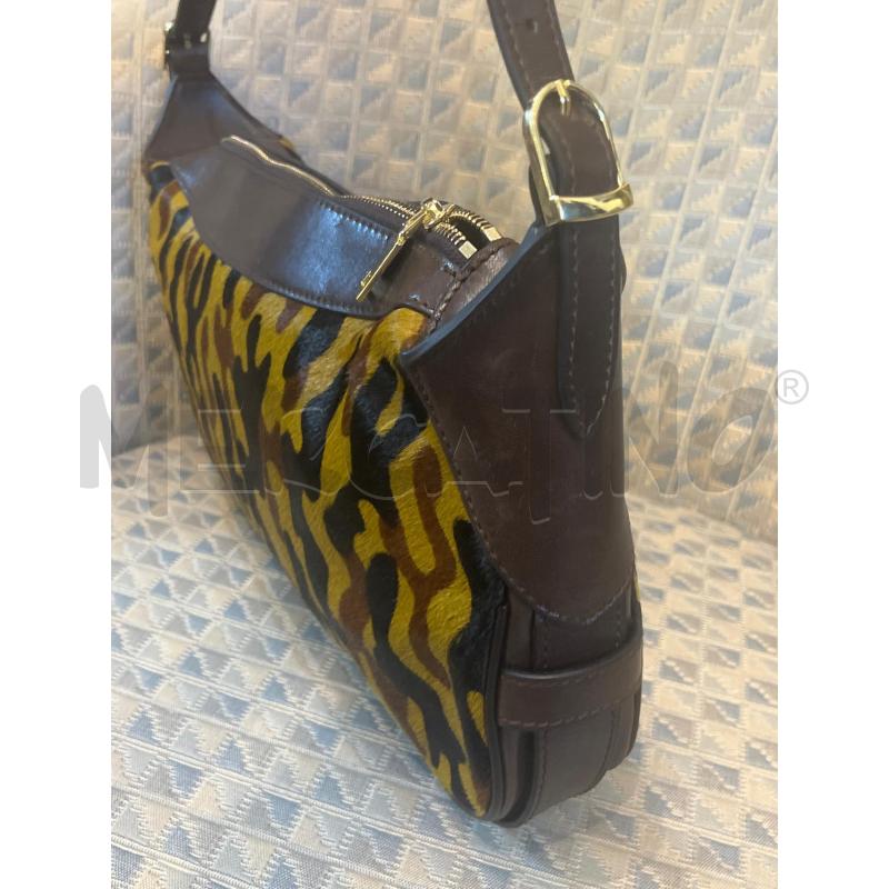 BORSA DONNA PELLE MARRONE CAVALLINO CAMOUFLAGE | Mercatino dell'Usato Manduria 5