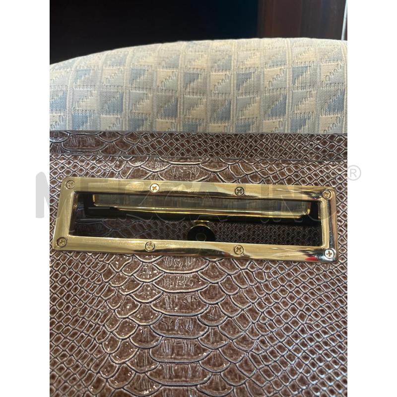 BORSA DONNA PINKO BAG EFFETTO COCCO BEIGE DORATA | Mercatino dell'Usato Manduria 5