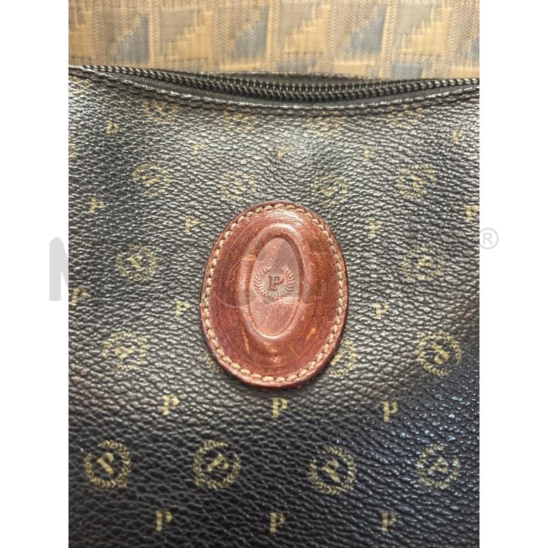 BORSA DONNA POLLINI MARRONE LOGO | Mercatino dell'Usato Manduria 3