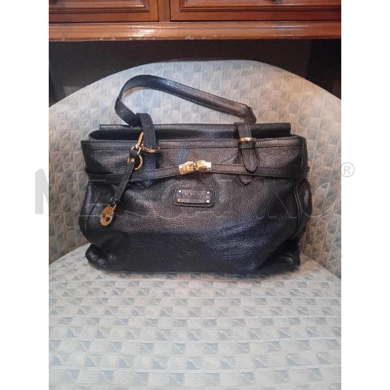 BORSA DONNA TIMBERLAND PELLE NERA DET DORATI  | Mercatino dell'Usato Manduria 1