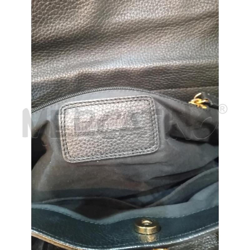 BORSA DONNA TIMBERLAND PELLE NERA DET DORATI  | Mercatino dell'Usato Manduria 4