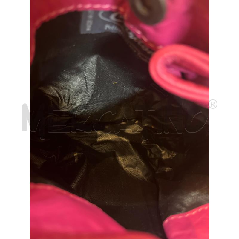 BORSETTA DONNA ANDREA CARDONE PELLE FUCSIA NERA | Mercatino dell'Usato Manduria 3