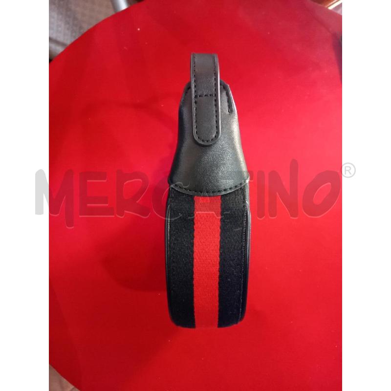 BORSETTA DONNA LIU JO MINI HOBO NERA BANDA ROSSA | Mercatino dell'Usato Manduria 2